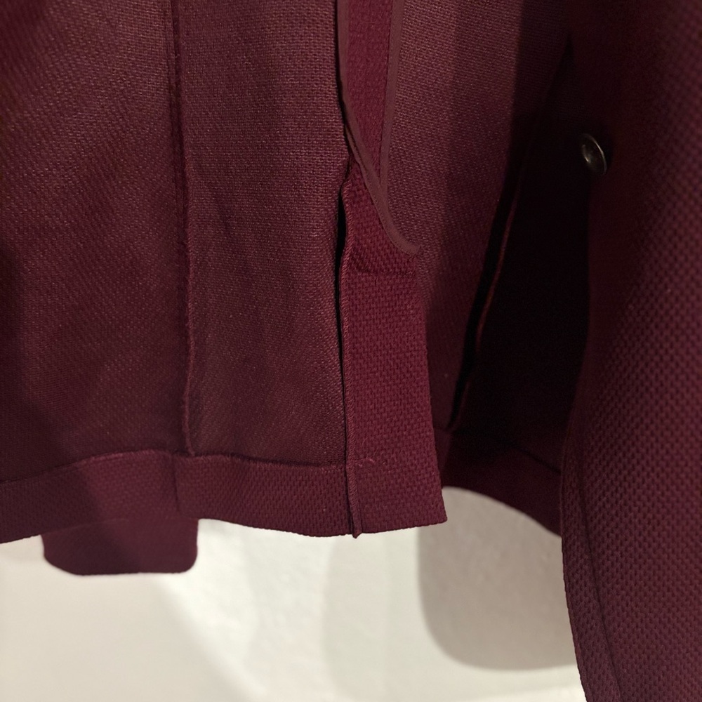 Lane Bryant Wine Red Single-Button Blazer - Picture 7 of 9